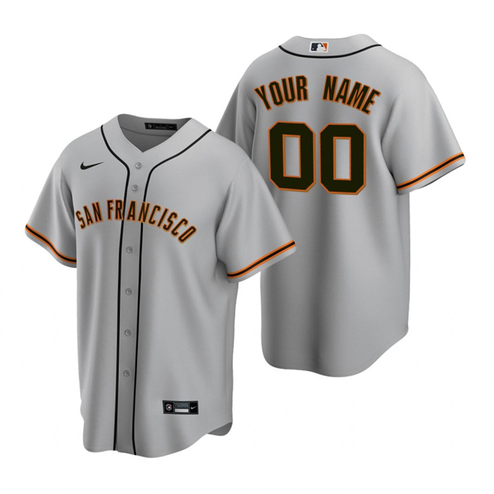 Youth San Francisco Giants Active Player Custom Gray Cool Base Stitched Baseball Jersey
